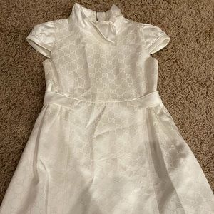 Authentic Gucci white toddlers size 4 dress